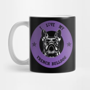 Vintage French Bulldog I Love My French Bulldog Mug